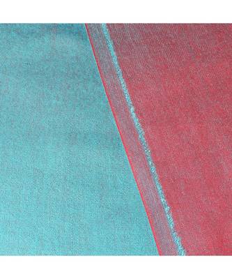 Turquoise & Red  Super Fine Soft Women's Mudal Reversible Scarf, Stole & Wrap with Hanger 5