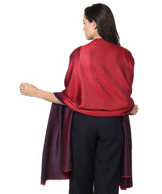 Maroon & Red  Super Fine Soft Women's Mudal Reversible Scarf, Stole & Wrap with Hanger 4