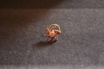 Diamond nose pin Small Dainty Nose ring Wedding Nose ring NOSE PIN Nose ring 2