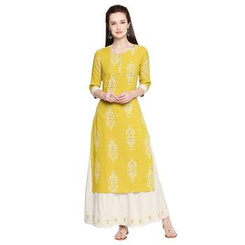 Green Green Printed & Embroidered Kurta with Skirt For Women 1