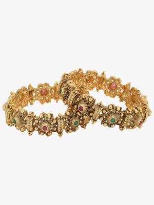 Gold Studs Bangles 1