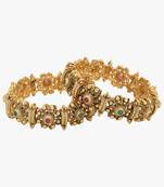 Gold Studs Bangles