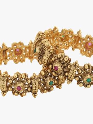 Gold Studs Bangles 2