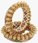 Gold Kundan Bangles