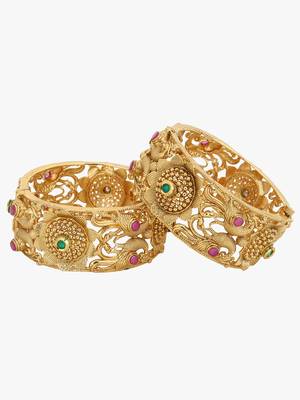 Gold Studs Bangles 4