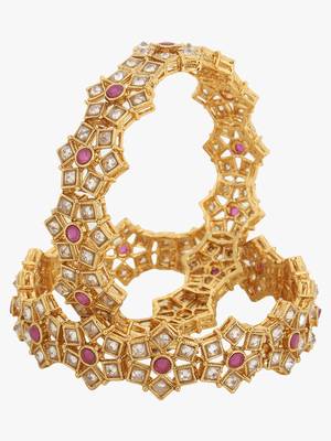 Gold Studs Bangles 1