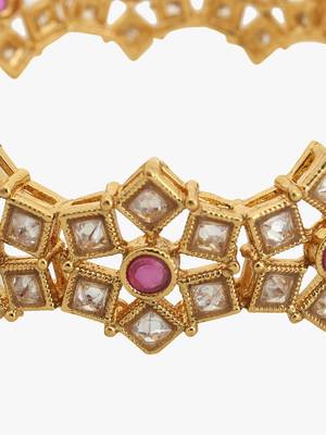 Gold Studs Bangles 3
