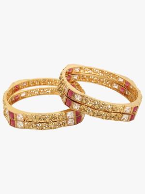 Gold Studs Bangles 4