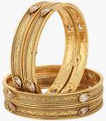 Gold Kundan Bangles