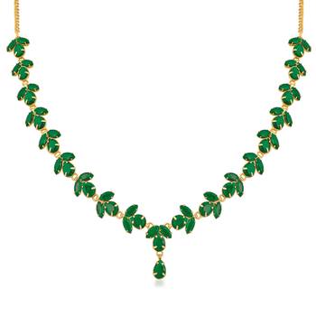 Green crystal necklaces 1