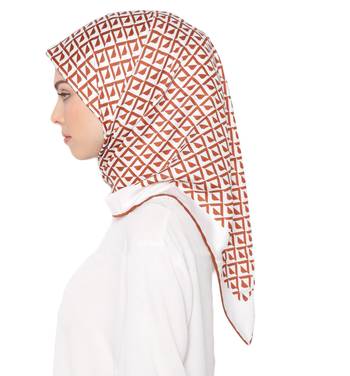 Women'S 110 * 110 Cm Printed Satin Silk Square Hijab Scarf Dupatta 4