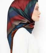 Women'S Daily Wear Smoothy Silk Printed Square Scarf