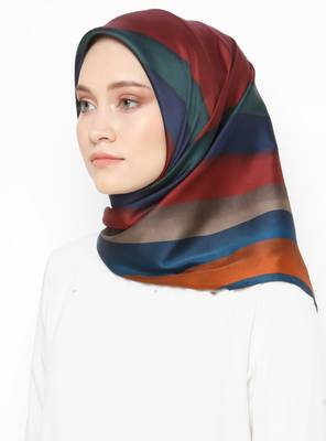 Women'S Daily Wear Smoothy Silk Printed Square Scarf 2