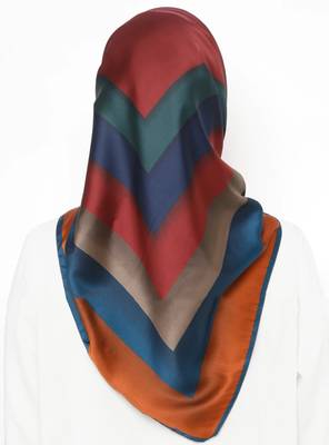 Women'S Daily Wear Smoothy Silk Printed Square Scarf 3