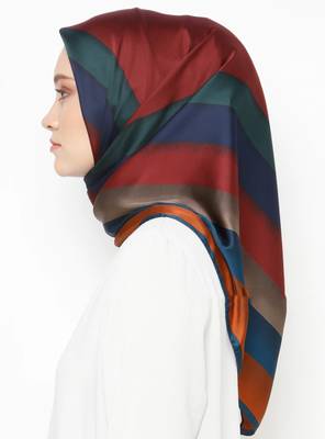 Women'S Daily Wear Smoothy Silk Printed Square Scarf 4