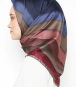 Women'S 110*110 Cm Printed Smoothy Silk Square Scarf Hijab