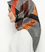 Women'S 110*110 Cm Printed Smoothy Silk Square Hijab Scarf