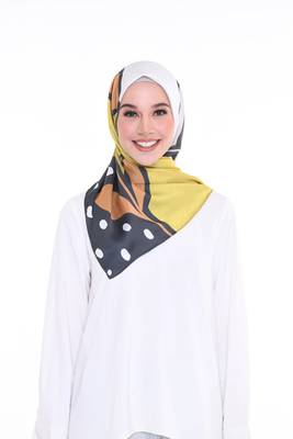 Women'S Daily Wear Printed Smoothy Silk Square Scarf Hijab 2