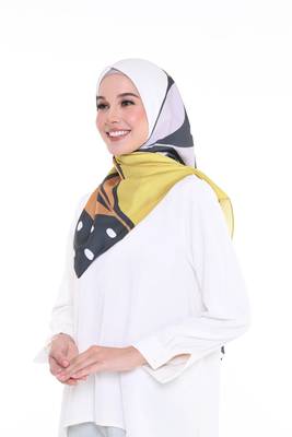 Women'S Daily Wear Printed Smoothy Silk Square Scarf Hijab 3