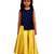 Kids Blue Top And Yellow Cotton Silk Lehenga Choli