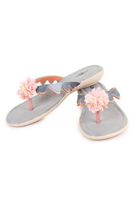 Beautiful Multi color synthetic material flats for women's 4