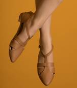 Beautiful  brown closed back flat sandals 