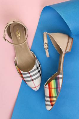 Beautiful multi ankle strap flat sandals  2