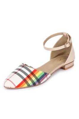 Beautiful multi ankle strap flat sandals  3