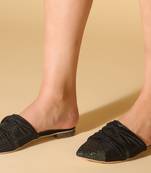 Beautiful Black slip on flat  mules 
