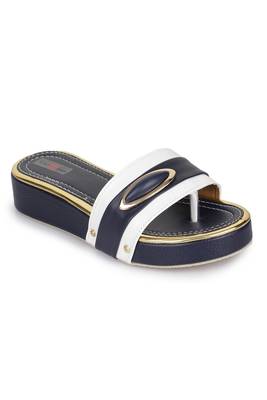 Shezone Beautiful blue  toe separator   flat forms sandals  2