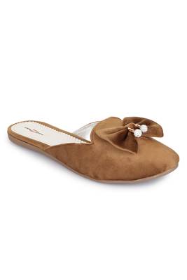 Shezone Beautiful Brown  slip on mules flat sandals  2