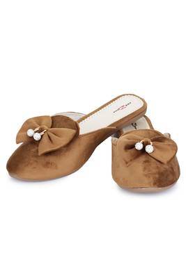 Shezone Beautiful Brown  slip on mules flat sandals  3