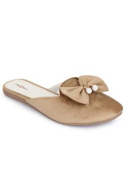Shezone Beautiful Beige slip on mules flat sandals  2