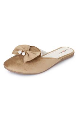 Shezone Beautiful Beige slip on mules flat sandals  4