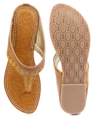 Yellow solid synthetic sandals 5