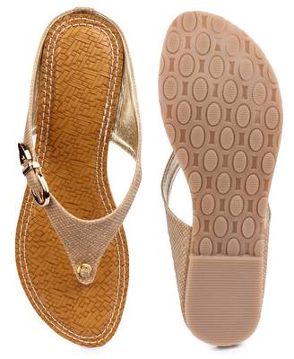 Beige solid synthetic sandals 4