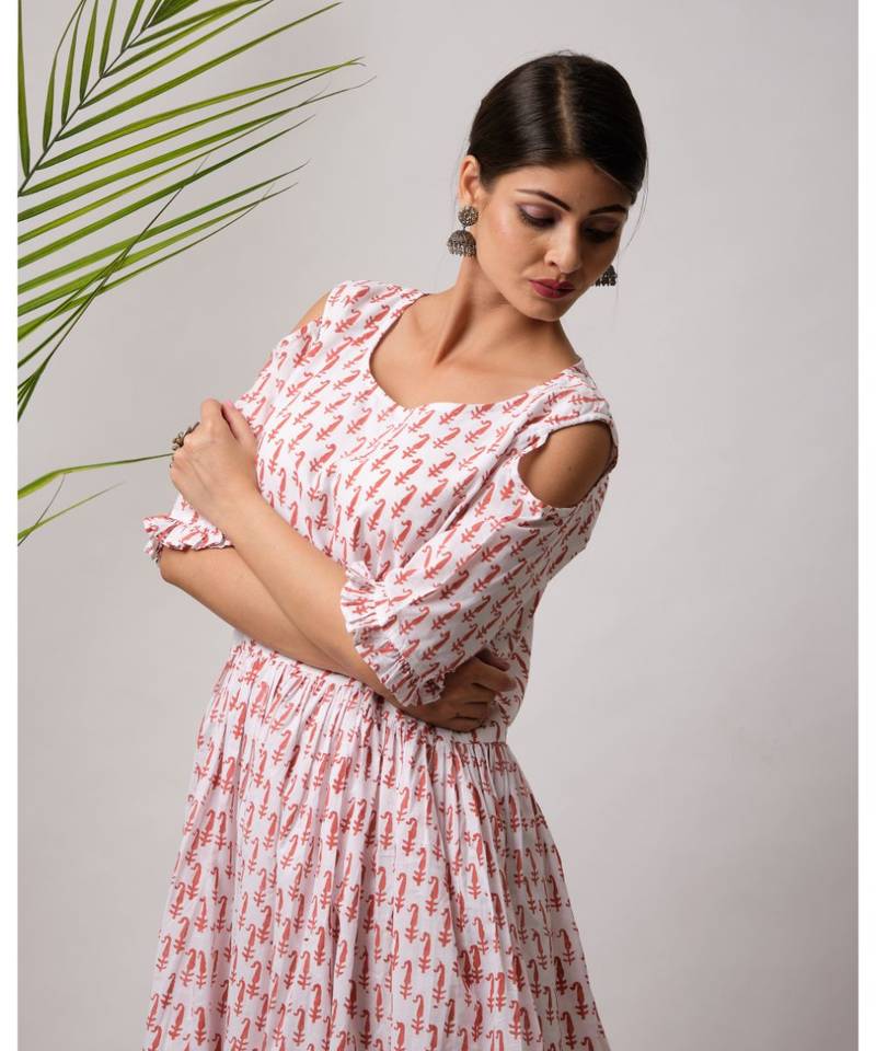 Ambi Cotton Long Dress