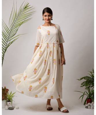 Kaifi Cotton Long Dress 1