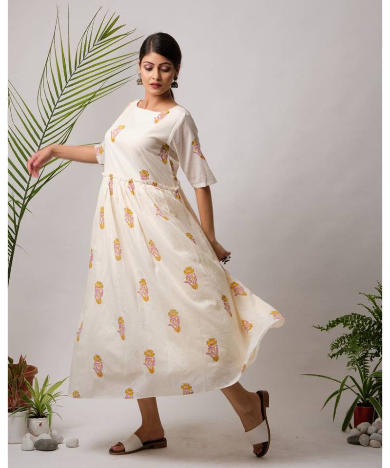 Kaifi Cotton Long Dress