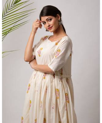 Kaifi Cotton Long Dress 4