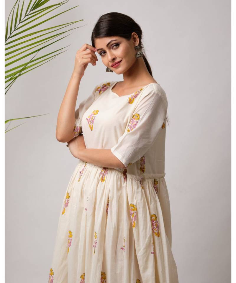 Kaifi Cotton Long Dress