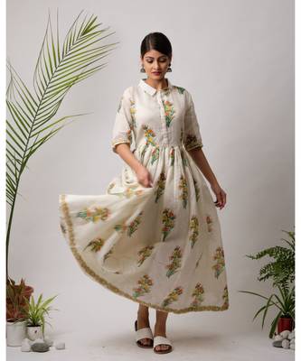 Trema Cotton Long Dress 1