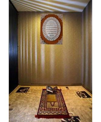 Islamic Wall Frame Muslim Home D  Cor Velevt Coated Frame Ayat Al Kursi 16 Inch * 12 Inch 1