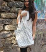 Canvas Handd-printed shopping bag