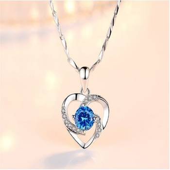 Blue cubic zirconia pendants 1