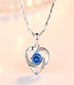 Blue cubic zirconia pendants