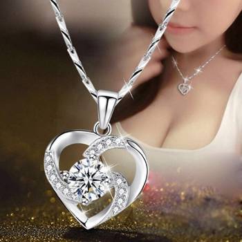 White cubic zirconia pendants 1