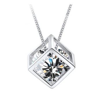 White cubic zirconia pendants 1