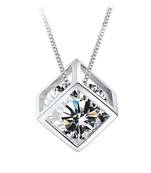 White cubic zirconia pendants