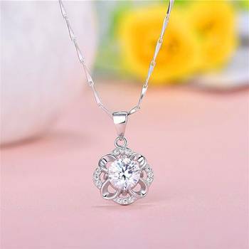 White cubic zirconia pendants 1